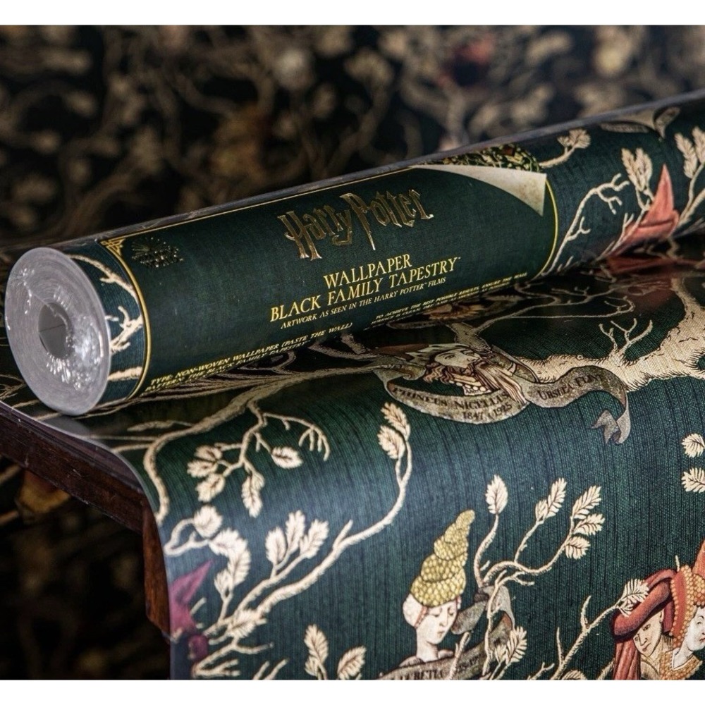 MinaLima Harry Potter Black Family Tapestry Deluxe Wallpaper Roll 0.5x10m SEALED